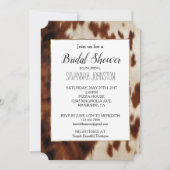 ブラウン白黒牛革 招待状 (正面)