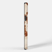 ブラウン白黒牛革 Case-Mate iPhoneケース (裏面 / 右)