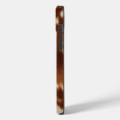 ブラウン白黒牛革 Case-Mate iPhoneケース (裏面 / 左)