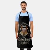 ブラウン目リスおもしろいル – リス愛好家 エプロン (着用した状態)