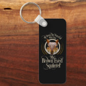 ブラウン目リスおもしろいル – リス愛好家 キーホルダー (正面)