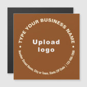 ブラウン磁気カード上の循環ビジネス文字 (正面/裏面)