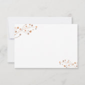 ブラウン秋インラブ紅葉RSVPカード 出欠カード (裏面)