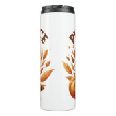 ブラウン秋パンプキンスパイスコーヒークラブ タンブラー (裏面)