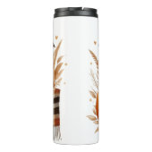 ブラウン秋レインボー&カボチャのシェード タンブラー (裏面)