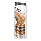 ブラウン秋レインボー&カボチャのシェード タンブラー (回転右)