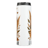 ブラウン秋レインボー&カボチャのシェード タンブラー (裏面)