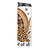 ブラウン秋レインボー&カボチャのシェード タンブラー (回転右)