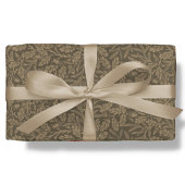 ブラウン秋秋のどんぐり葉のギフトデコップページ 薄葉紙