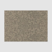 ブラウン秋秋のどんぐり葉のギフトデコップページ 薄葉紙 (正面)