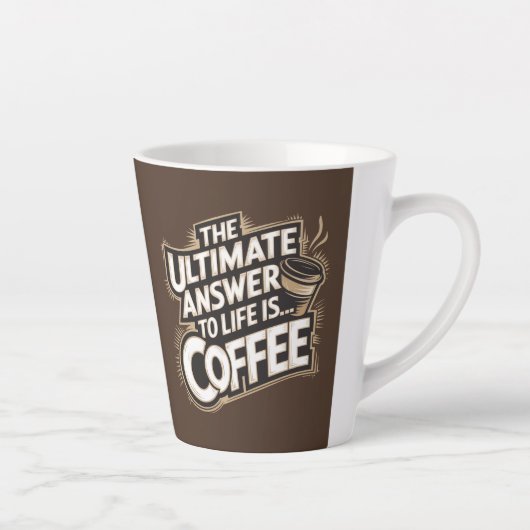 ブラウン究極の答えはコーヒーラテマグカップ カフェラテマグ (右)