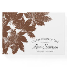 ブラウン紅葉お祝いライフメモリアル