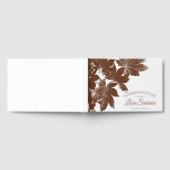 ブラウン紅葉お祝いライフメモリアル ゲストブック (全面)