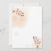 ブラウン紅葉とアメン招待状 招待状 (裏面)