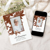 ブラウン紅葉の命日 招待状