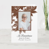 ブラウン紅葉葬儀サービス折り畳み プログラム (正面)