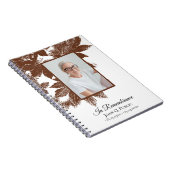 ブラウン紅葉葬儀記念ゲストハウス ノートブック (右側)