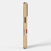 ブラウン紙のハーフトーンで咲くバラの花 ファインアート Case-Mate iPhoneケース (裏面 / 右)
