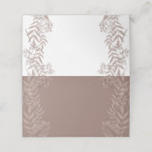 ブラウン素朴の結婚ヴィンテージ プレイスカード (外部開封)