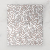 ブラウン素朴の結婚ヴィンテージ プレイスカード (内部開封)