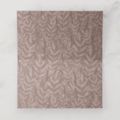 ブラウン素朴の結婚ヴィンテージ プレイスカード (内部開封)