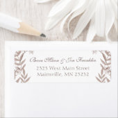 ブラウン素朴の結婚ヴィンテージ ラベル (インサイチュ)