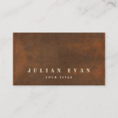 ブラウン素朴アイアン鋼ステはっきりしたンシル建築 名刺 (正面)