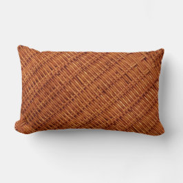 ブラウン素朴ウィッカーピクニックバスケットカントリースタイル ランバークッション