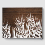 ブラウン素朴ウッドホワイトビーチハウスタイポグラフィ ゲストブック (裏面)