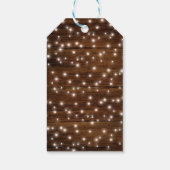 ブラウン素朴ウッドメイソンジャースライトベビーシャワー ギフトタグ (裏面)