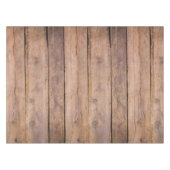 ブラウン素朴ウッド動揺してファームハウス テーブルクロス (正面(横))