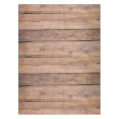 ブラウン素朴ウッド動揺してファームハウス テーブルクロス (正面)