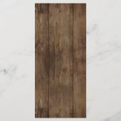 ブラウン素朴ウッド妖精ライト、エレガントタイポグラフィ メニュー (裏面)