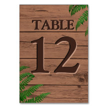 ブラウン素朴ウッド葉のボホ結婚ズ