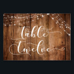 ブラウン素朴ウッド&ライトテーブル12枚カード テーブルナンバー<br><div class="desc">この素朴でエレガントな結婚式とイベントの招待スイートデザインのプレゼント人気があるの一部の結婚デザインの傾向が新鮮な方法で組み合わされた。豊かな茶色の木の背景と光のアクセントの二重列で、私はデザインセットの鍵の単語やフレーズを描いたグラフィックに描写モダンは、美しいスクリプトのフォントを組み合わせている。このテーブルカードには、「タイファンシープ」「テーブ読ル12」が入っている。このコレクションは、国や結婚式の後のレセプションやお祝いのイベントに最適カジュアルである。すべてのレイヤのロックを解除して、必要な量のコントロールを可能にする。// 19 // *****中央の文字グラフィックは非常に大きいので、あなたのホルダーとマージンをチェックし、手紙があなたのホルダーのデザインのどの部分によってもカバーされないことを確認したい。グラフィックのサイズを変更もしするには、サイズを小さくする必要がある。単にクリックカーカスタマイズドに対して、フィット感を見て減らその寸法に最上層を選択する！*****</div>