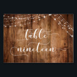 ブラウン素朴ウッド&ライトテーブル19カード テーブルナンバー<br><div class="desc">この素朴でエレガントな結婚式とイベントの招待スイートデザインのプレゼント人気があるの一部の結婚デザインの傾向が新鮮な方法で組み合わされた。豊かな茶色の木の背景と光のアクセントの二重列で、私はデザインセットの鍵の単語やフレーズを描いたグラフィックに描写モダンは、美しいスクリプトのフォントを組み合わせている。このテーブルカードには、「タイファンシープ」「テーブ読ル19」が入っている。このコレクションは、国や結婚式の後のレセプションやお祝いのイベントに最適カジュアルである。すべてのレイヤのロックを解除して、必要な量のコントロールを可能にする。// 19 // *****中央の文字グラフィックは非常に大きいので、あなたのホルダーとマージンをチェックし、手紙があなたのホルダーのデザインのどの部分によってもカバーされないことを確認したい。グラフィックのサイズを変更もしするには、サイズを小さくする必要がある。単にクリックカーカスタマイズドに対して、フィット感を見て減らその寸法に最上層を選択する！*****</div>