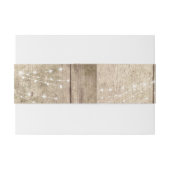 ブラウン素朴ウッド&ライト「持って、保持する」 招待状ベリーバンド (裏面例)