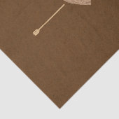 ブラウン素朴クラフトハート矢印ブライダルシャワー 薄葉紙 (詳細)