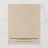 ブラウン素朴クラフトベイクセール チラシ (裏面)