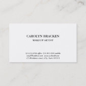 ブラウン素朴クラフト紙フェイク金箔蝶 名刺 (裏面)