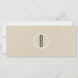 ブラウン素朴クラフト紙商品券