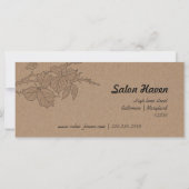 ブラウン素朴クラフト紙葉ギフト証明書 (裏面)