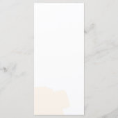 ブラウン素朴ズ結婚ディナー メニュー (裏面)