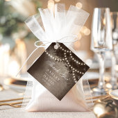 ブラウン素朴ツリーキャノピーライトウッドラ結婚ンド フェイバータグ