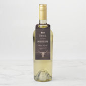 ブラウン素朴ドク食べドウェスタン結婚したブルスカル ボトルネックタグ (ボトル)