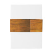 ブラウン素朴バーンウッドカントリーウェスタン結婚ズ 招待状ベリーバンド (裏面例)