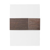 ブラウン素朴バーンウッドカントリーウェディング 招待状ベリーバンド (裏面例)