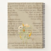 ブラウン素朴紙クラフトファームハウススタイル ノートブック (裏面)