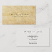 ブラウン素朴 名刺 (正面/裏面)