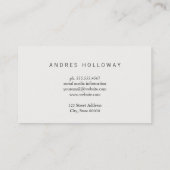 ブラウン素朴 名刺 (裏面)